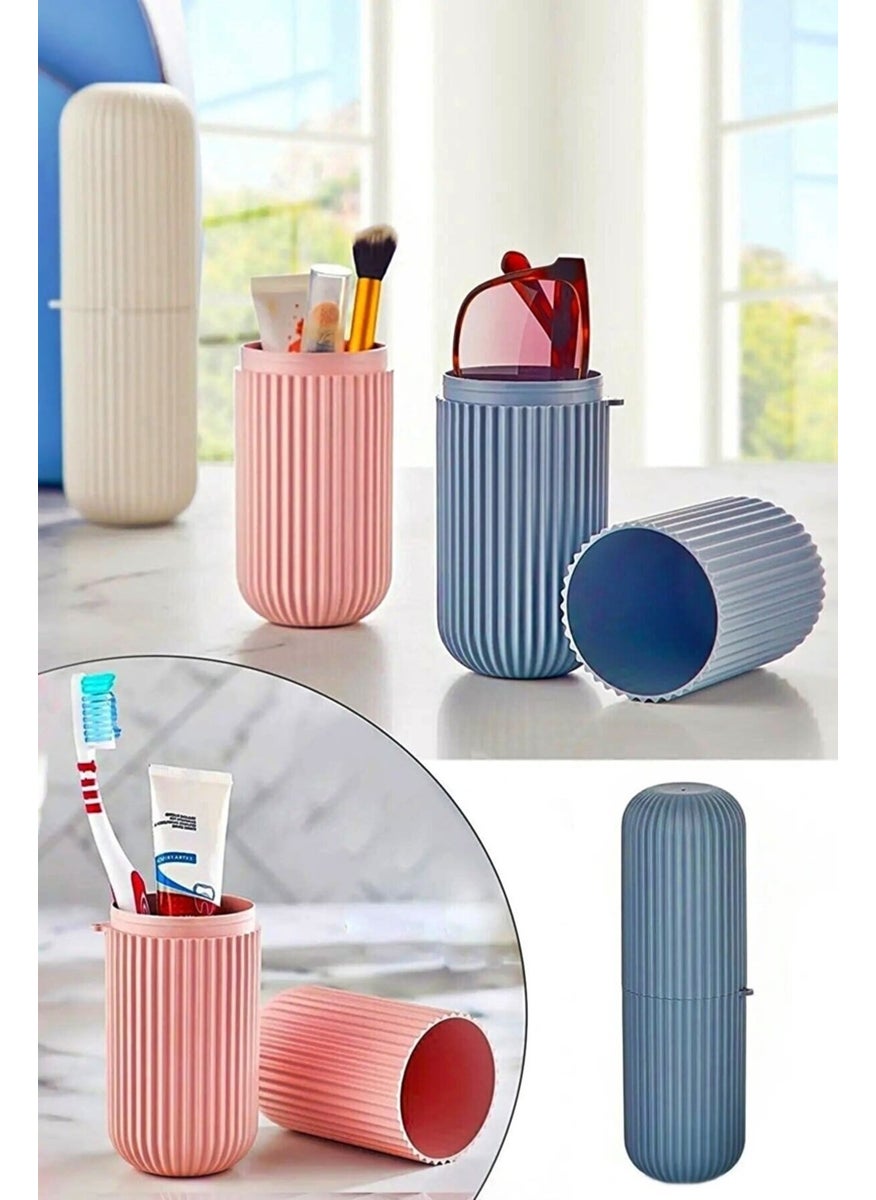 Boldy Travel Storage Container Toothbrush Holder Organizer Bathroom Box Multi-Purpose Makeup Box Glasses Box 1 Pc  - Image 3