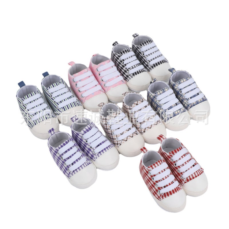 0-1 Year Old Male And Female Baby Canvas Soft Bottom Non-Slip Baby Baby Toddler Shoes Fashion - Image 3