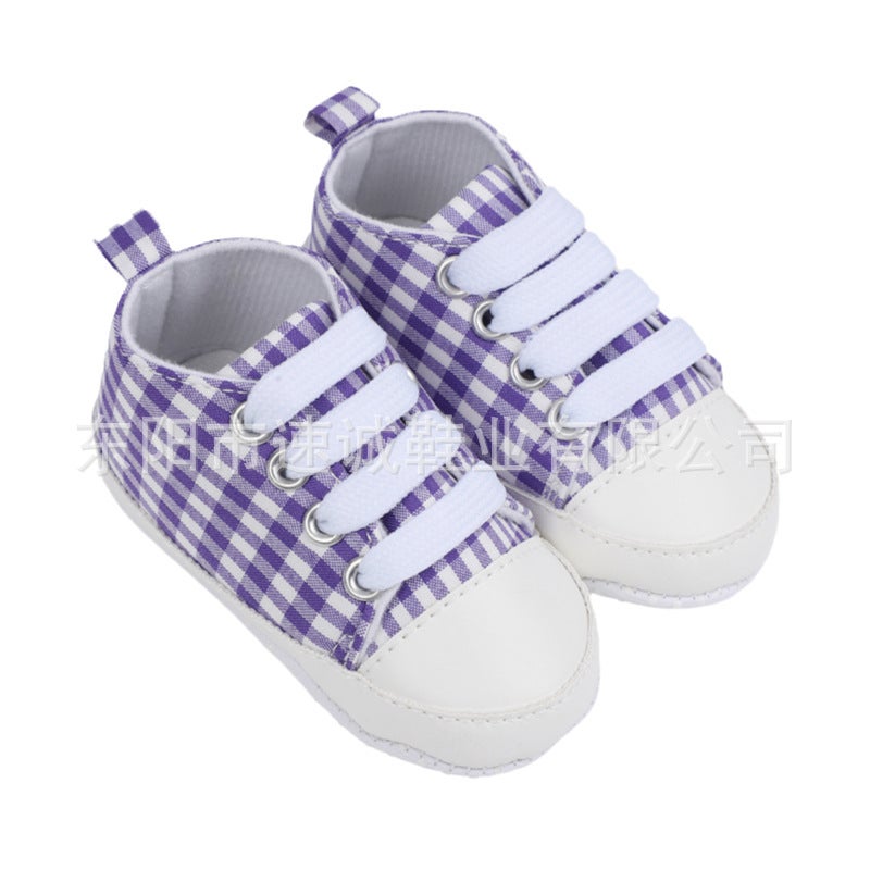 0-1 Year Old Male And Female Baby Canvas Soft Bottom Non-Slip Baby Baby Toddler Shoes Fashion - Image 1