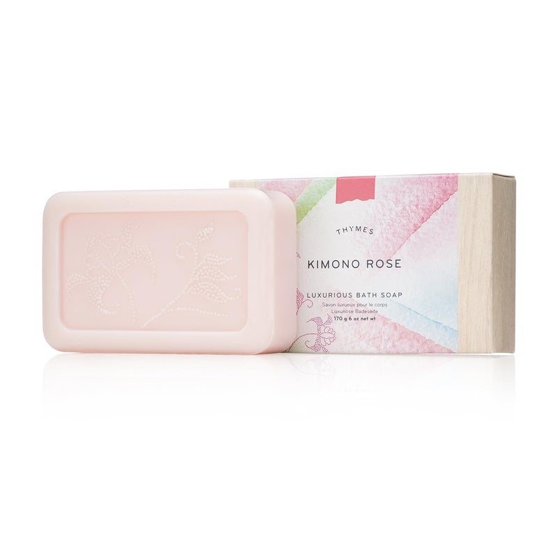 Thymes Bath Soap  6 Oz  Kimono Rose