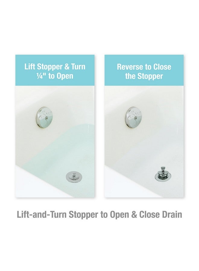 DANCO Lift and Turn Tub and Bath Drain Stopper, Chrome (88599) - Image 4