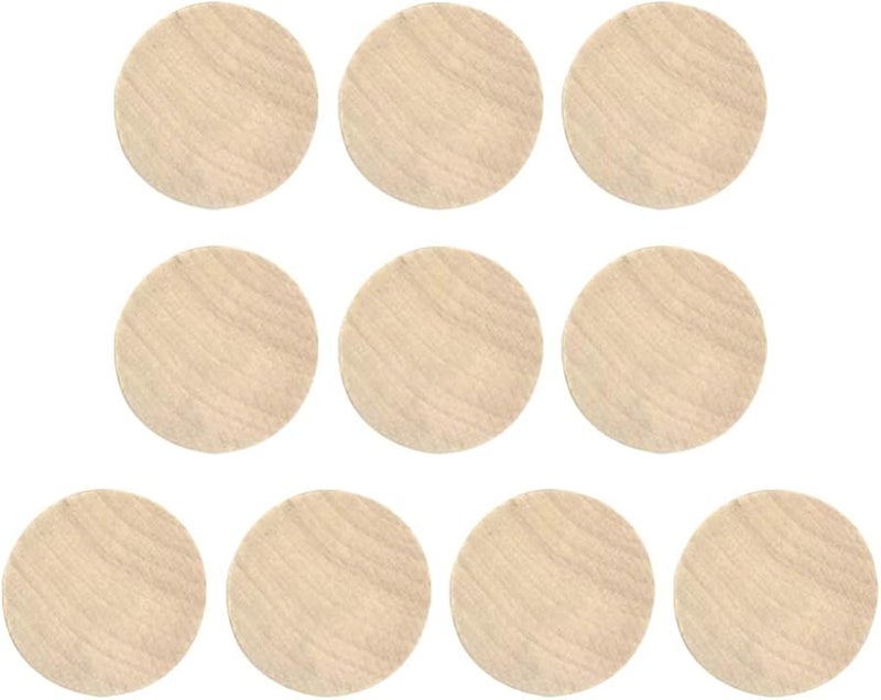 Exceart 10 Pcs Wooden Stamp Base Rustic Craft Blocks 5x1 2cm For Paper Quilling Logo Cutting - Image 1