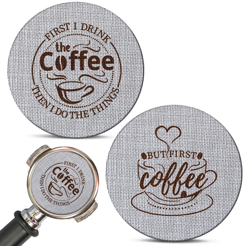 Yaomiao 2 Pieces 51mm Espresso Puck Screen 17mm Thickness 150 Micrometre Reusable Barista Espresso Screen Stainless Steel Coffee Filter Mesh Plate for Bottomless Portafilter Filter Basket