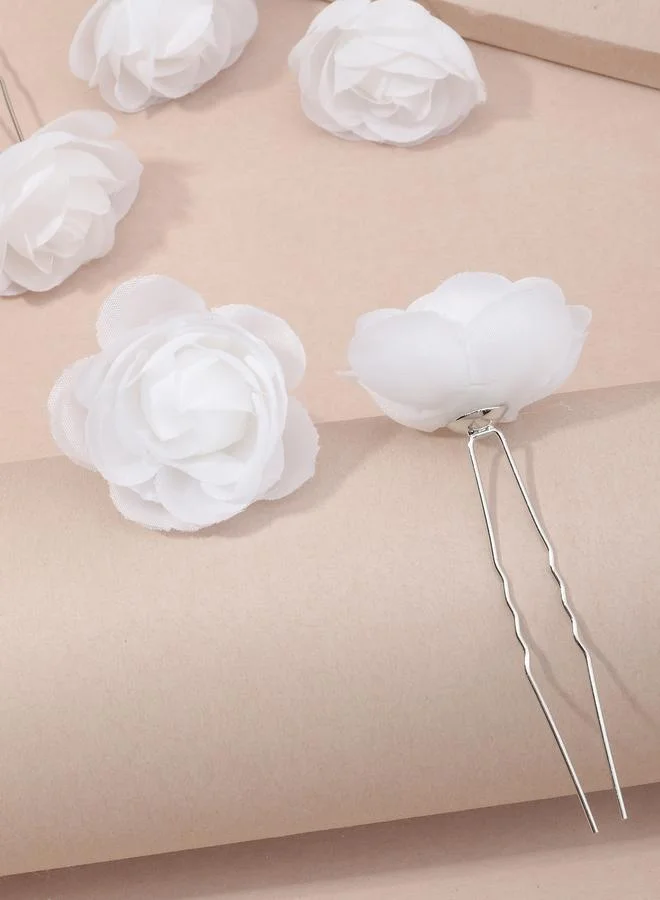 Take Two Set of 5 -Flower Hair Pins