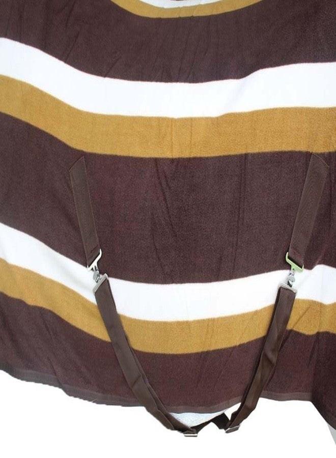 تشالنجر بطانية تبريد ناعمة من الصوف للخيول مقاس 62 بوصة، مناسبة للتمارين الرياضية، مزودة ببطانة ماصة للرطوبة 43EE13 - Image 4