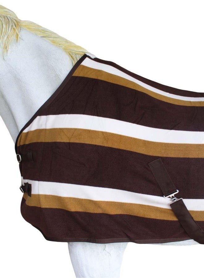 تشالنجر بطانية تبريد ناعمة من الصوف للخيول مقاس 62 بوصة، مناسبة للتمارين الرياضية، مزودة ببطانة ماصة للرطوبة 43EE13 - Image 3