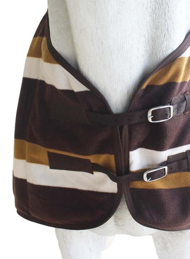 تشالنجر بطانية تبريد ناعمة من الصوف للخيول مقاس 62 بوصة، مناسبة للتمارين الرياضية، مزودة ببطانة ماصة للرطوبة 43EE13 - Image 5