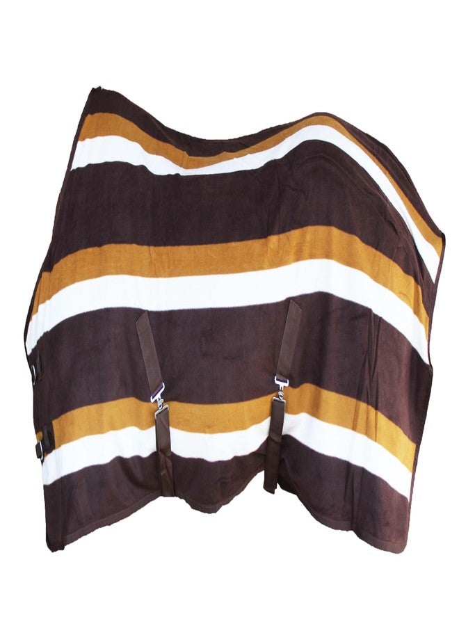 تشالنجر بطانية تبريد ناعمة من الصوف للخيول مقاس 62 بوصة، مناسبة للتمارين الرياضية، مزودة ببطانة ماصة للرطوبة 43EE13 - Image 1