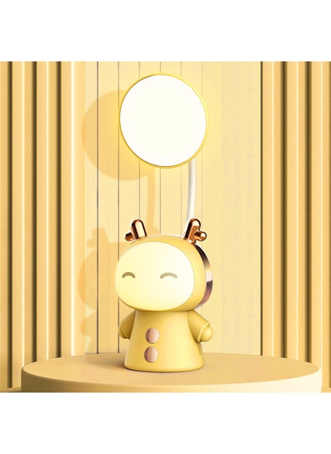 Cartoon LED Desk Lamp Folding Eye-Protection006 Chihuahua table lamp-lemon yellow 4 adjustable 006 Chihuahua table lamp-lemon yellow 4 adjustable