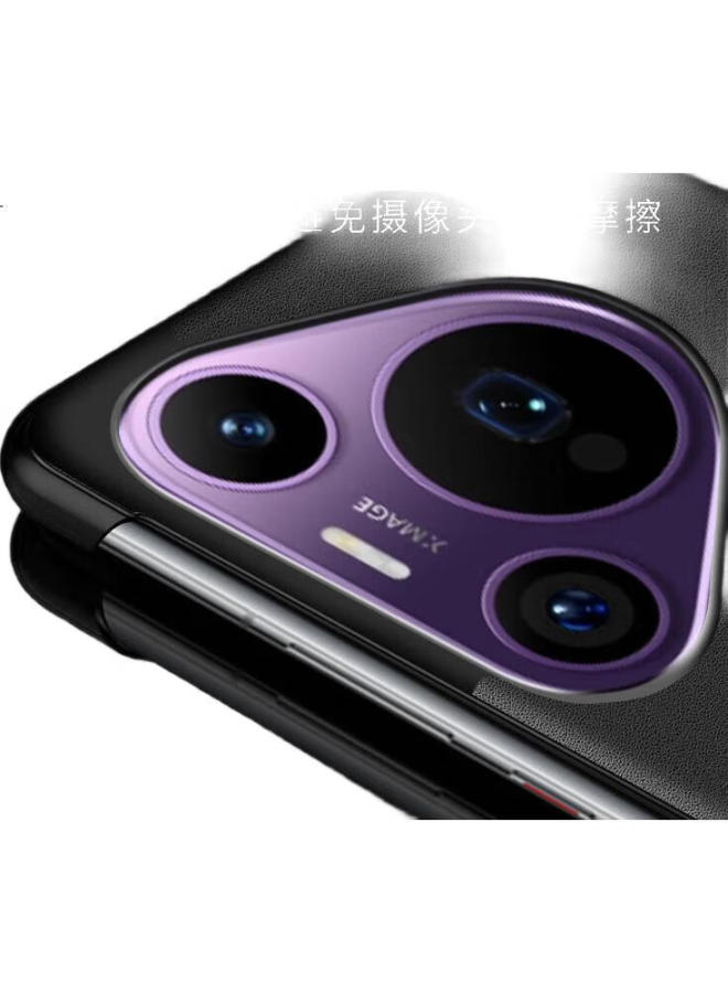 Freeson Case For Huawei Pura 70 Pro, P70Pro+ Window Cover, Full Protection Shockproof Business Case [Smart Sleep/Wake + Hands-Free Answering], Black - Image 2