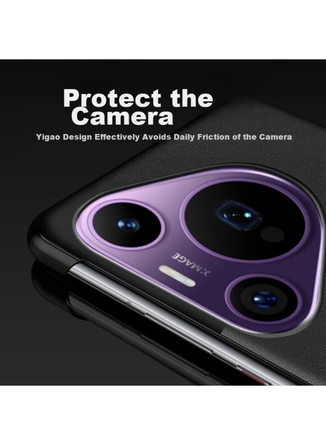 Freeson Case For Huawei Pura 70 Pro, P70pro+ Window Cover, Full Protection Shockproof Business Case , Black - Image 4