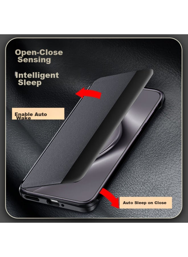 Freeson Case For Huawei Pura 70 Pro, P70pro+ Window Cover, Full Protection Shockproof Business Case , Black - Image 3