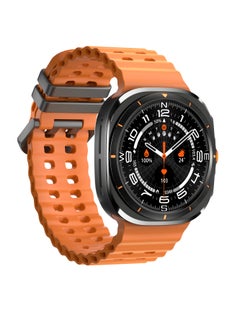 W7 AI Smart Watch Ultra, Rugged Design IP68 Waterproof Blood Oxygen Monitoring Watch, Amoled Screen Display Sleep Monitoring Fitness Watch With 100 Plus Exercise Modes, (Orange)