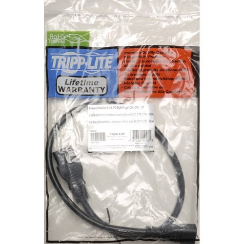 Tripp Lite كابل طاقة ثقيل من تريپ لايت، 15A، 14AWG (IEC-320-C19 إلى IEC-320-C14) بطول 4 أقدام (P047-004) - Image 3