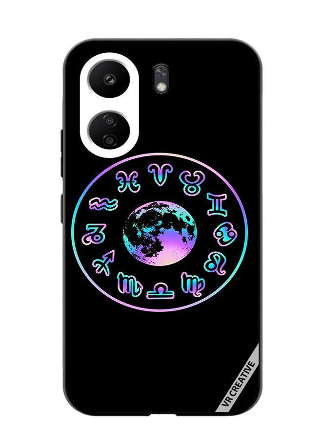 VR CREATIVE Protective Case Cover For Xiaomi Redmi 13C Abstract Pattern Sings Design Multicolour - Image 1