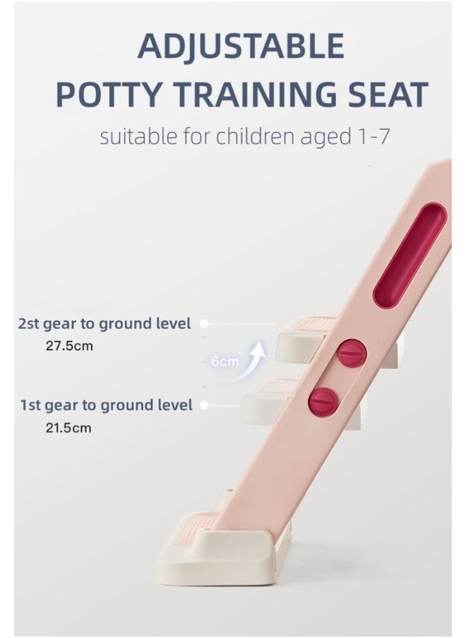 Potty Training Seat with Step Stool Ladder Stable and Anti-Slip Potty Seat Comfortable with Splash Guard Potty Training Toilet for Kids Boys Girls aged 1-7 Pink Color - pzsku/Z473E42AE11F7BCB92C2BZ/45/_/1678542913/12b0a1c8-04d9-4cd0-b56f-3f1328b05b8f