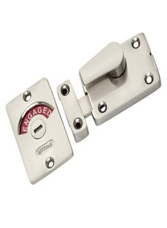 allied SS Finish Indicator Bolt Bathroom/Toilet Door Lock, Engaged/Vacant Privacy Latch - Image 1