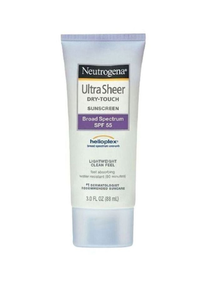 Neutrogena Ultra Sheer Dry-Touch Sunscreen SPF55 3Fluid Ounce - Image 1