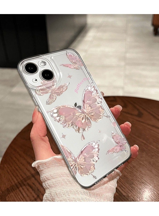 Metallic Butterfly Design Case for iPhone 16 Pro – Elegant, Shockproof, and Slim Fit - Image 4