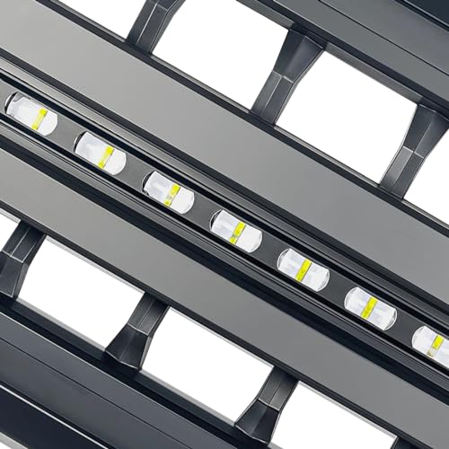 MEGAIE Front Grille Compatible with 2011-2016 F250 F350 F450 F550 Super Duty, Matte Black Front Bumper Grill Guard w/Off-Road Lights - Image 5