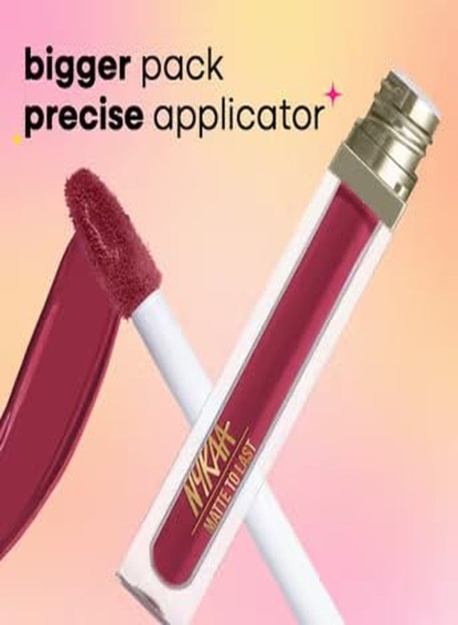 Nykaa Matte To Last! Liquid Lipstick -Maithili 25 - Image 5