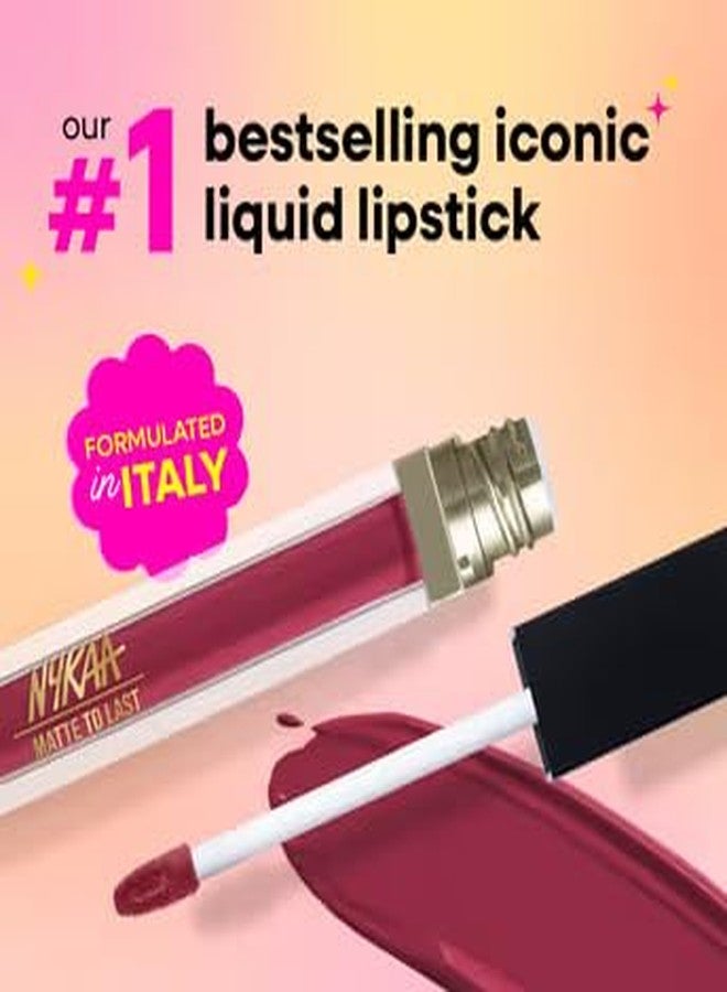 Nykaa Matte To Last! Liquid Lipstick -Maithili 25 - Image 4