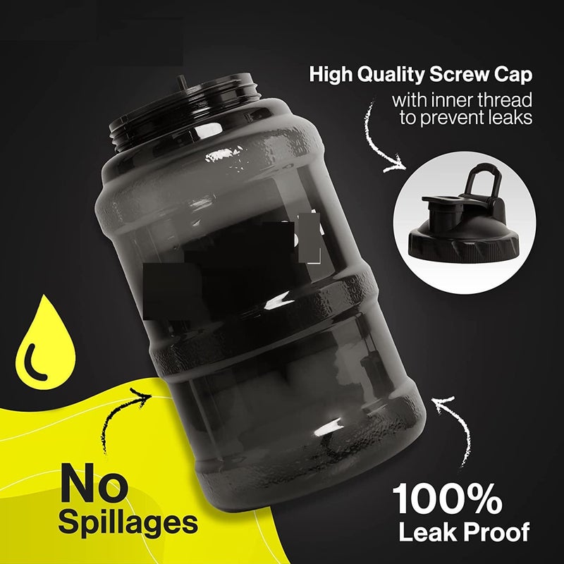 Delzon Delzon Jug 25 Litre Water Bottle Transparent Sport Water Bottle with Times to Drink Leakproof Flip Cap Sports Waterbottle Multicolor - Image 5