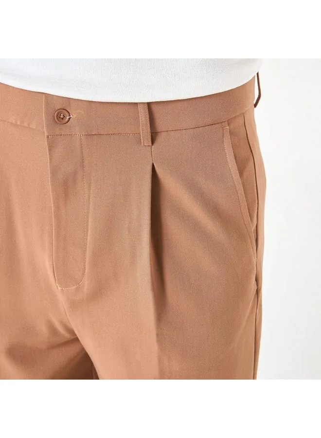 ايكونيك بنطلون سادة بجيوب وزر إغلاق من آيكونيك