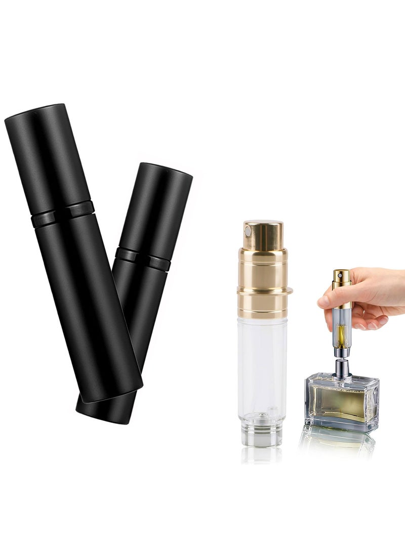Adando Perfume Atomisers Travel Refillable Perfume Bottle 2PCS 5ml Mini Portable Perfume Empty Atomizer Leaking Proof Perfume Container for Women & Men - Image 1