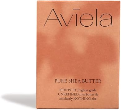Aviela 100 Pure Shea Butter Face Body Moisturiser Intense Hydration Soft Skin Suitable for All Skin Types Vegan Cruelty Free 100 Natural Skin Care 180ml - Image 1