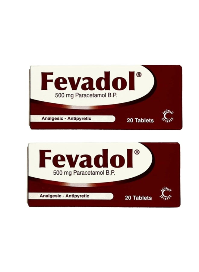 Fevadol 500Mg Tablets 20S Twin Pack