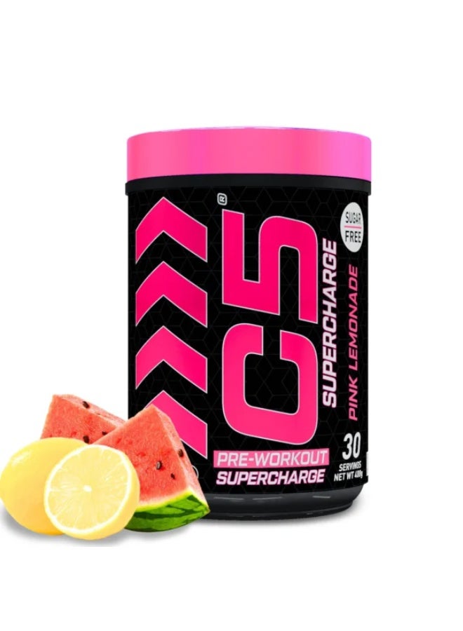 C5 SUPERCHARGE PRE-WORKOUT 30SER PINK LEMONADE 400G - Image 1