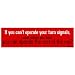 EvolveFISH If You Cant Operate Your Turn Signal Bumper Sticker 11 x 3 - Image 2