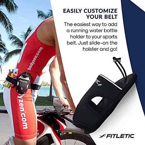 Fitletic 8-ounce Sport Water Bottle with Holster Attachable to Belts. No-Bite Cap Quick Hydration for Daily Running, Marathon, Triathlon - Image 4