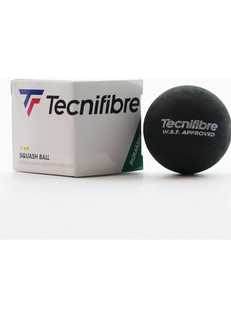TecniFibre - Tecnifibre Double Yellow Dot Squash Ball - Image 1
