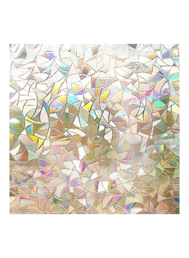 NIBEMINENT 3D No Glue Static Decorative Window Films White 45x180centimeter - Image 1