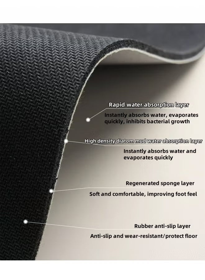 سجادة مطبخ للأرضية، سجادة مطبخ غير قابلة للانزلاق، مجموعة سجادة مطبخ مقاومة للتعب للممرات، سجادة خلفية للمطبخ، حوض الغسيل، الحمام، المكتب، سجادات مطبخ مقاومة للماء وغير قابلة للانزلاق - Image 2