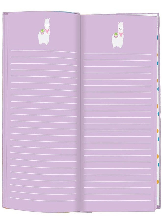 iscream Glittery Flip Sequin Glama Llama Book-Bound Lined-Page 8.5" Journal - Image 4