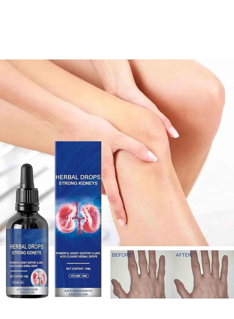 Googeer Herbal Kidney Care Drops, Oral Herbal Solution, Herbl Drops Strong Kidneys, Relaxing and Active Repair Essence Liquid, Double Enhanced Care, Herb Cleanse Drops, Herbal Care Solution (15ml) - Image 3