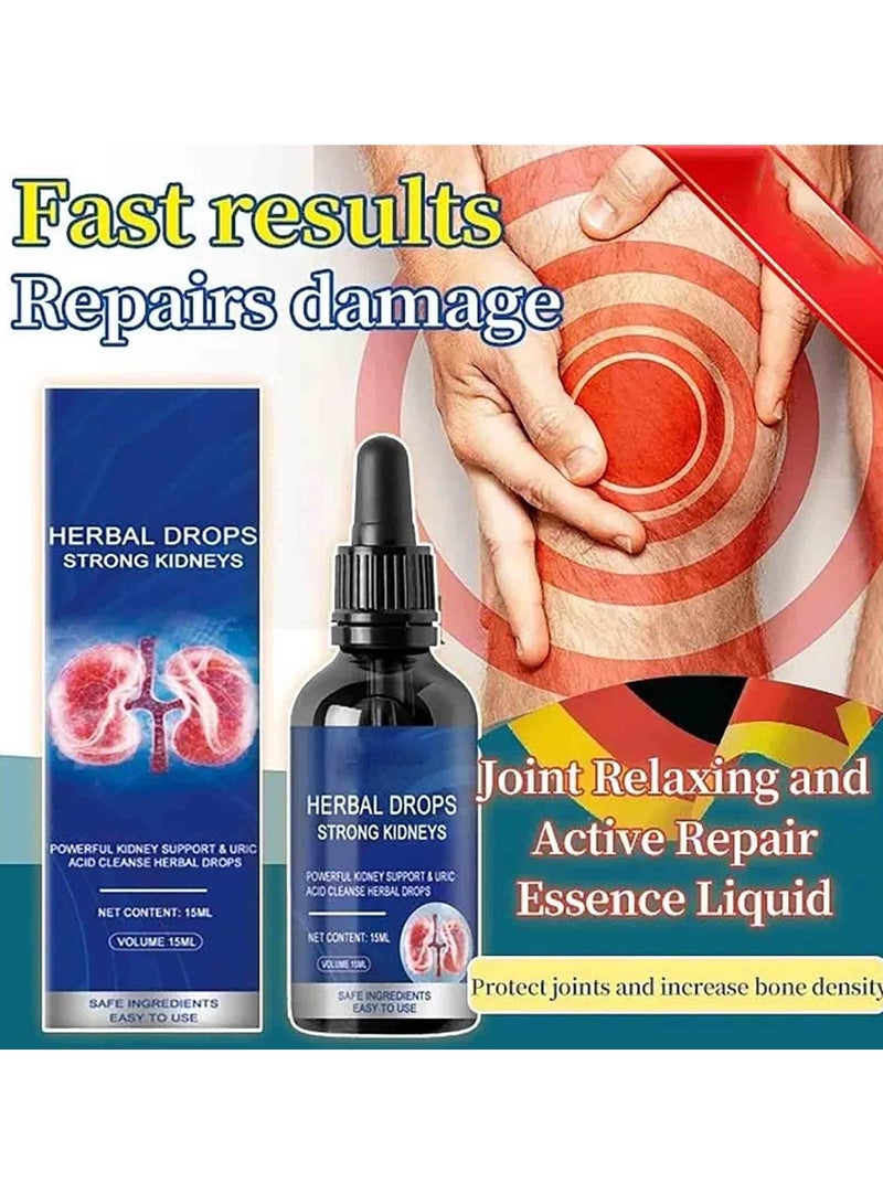 Googeer Herbal Kidney Care Drops, Oral Herbal Solution, Herbl Drops Strong Kidneys, Relaxing and Active Repair Essence Liquid, Double Enhanced Care, Herb Cleanse Drops, Herbal Care Solution (15ml) - Image 2