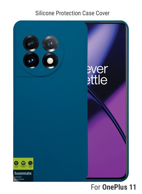 Stylish Silicone Case Cover For OnePlus 11 Blue