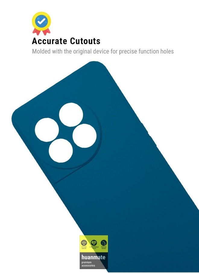 huanmate - Stylish Silicone Case Cover For OnePlus 11 Blue - Image 1