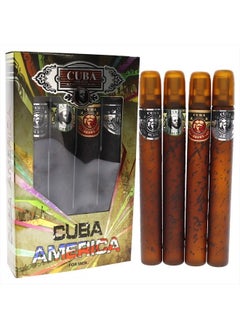 Cuba America Men 4 Pc Gift Set 1.17oz EDT Spray Black, 1.17oz EDT Spray Green, 1.17oz EDT Spray Brown, 1.17oz EDT Spray Grey  - Image 3