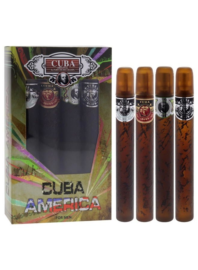 Cuba Cigars EDT Set - Black, Green, Brown, Grey (4 x 35ml) - Image 3