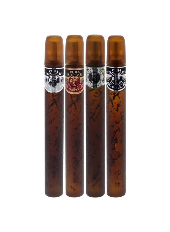 Cuba Cigars EDT Set - Black, Green, Brown, Grey (4 x 35ml) - Image 2