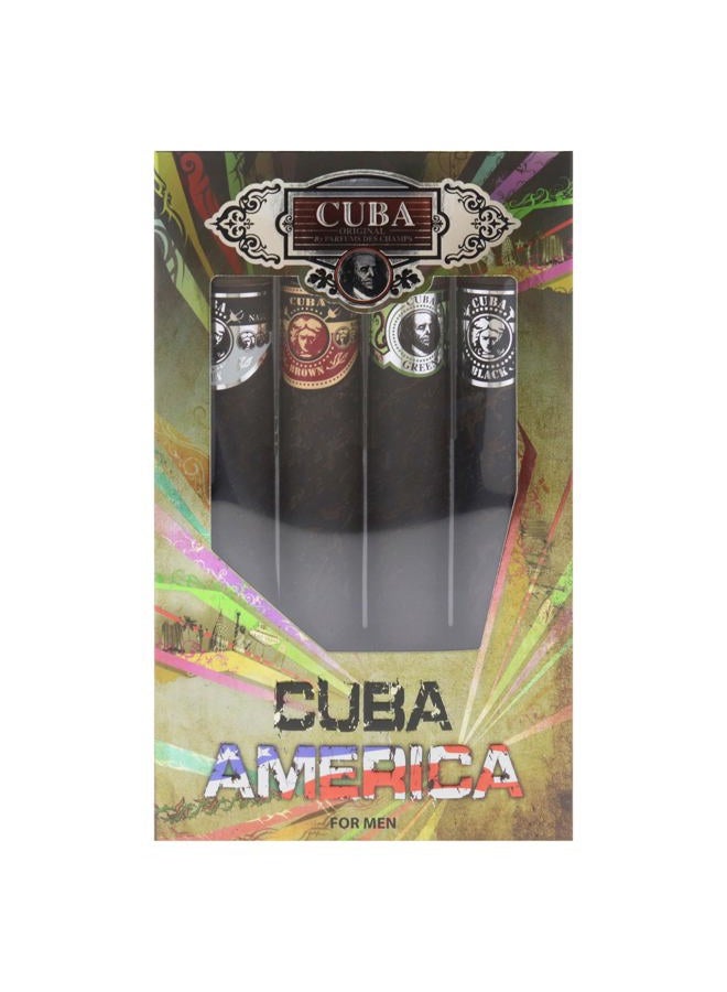 Cuba Cigars EDT Set - Black, Green, Brown, Grey (4 x 35ml) - Image 5