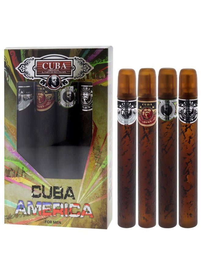 Cuba Cigars EDT Set - Black, Green, Brown, Grey (4 x 35ml) - Image 4