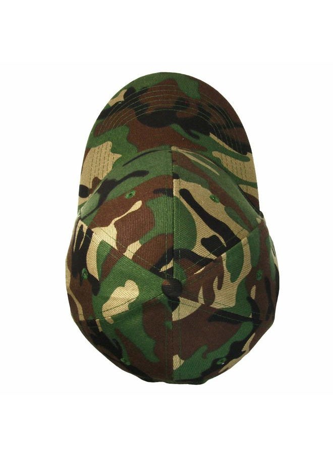 Falari - Baseball Cap Adjustable Size for Running Workouts and Outdoor Activities All Seasons (1pc Woodland Camouflage) - Image 1