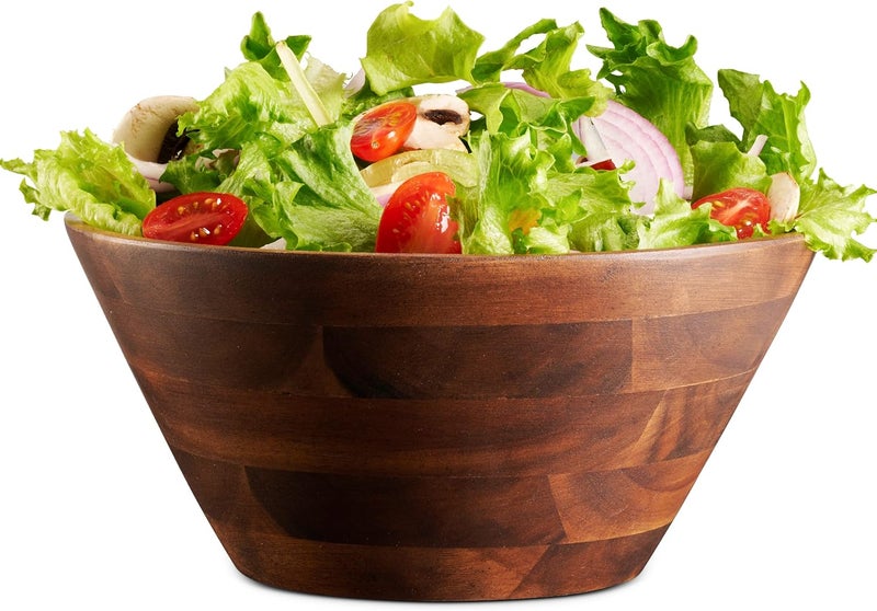 Table Concept Bowl Set Premium Acacia Wood Bowls Salad Bowls Serving Bowls Home Decor Housewarming Gifts  8 Set of 2 - Image 4
