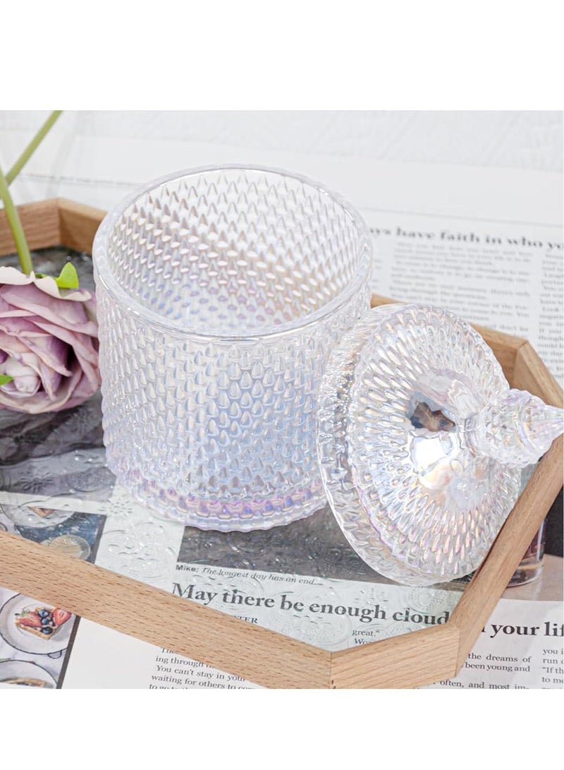 Crystal Diamond Faceted Home Basic Food Storage Set – Decorative Candy Jar with Crystal Lid, Ideal for storing sugar, candy, nuts, cookies, chocolate, trinkets and more. - Image 3